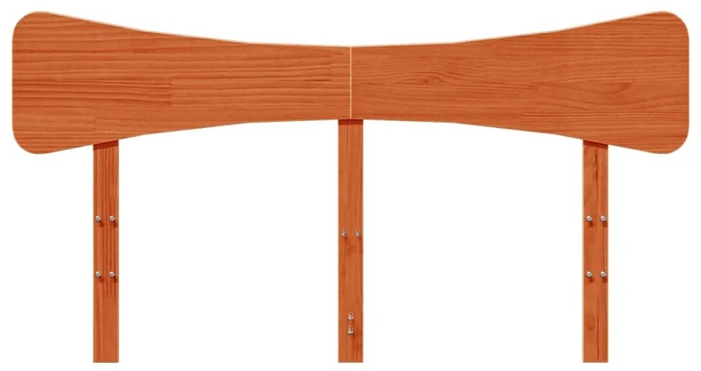 viaszbarna tömör fenyőfa fejtámla 150 cm