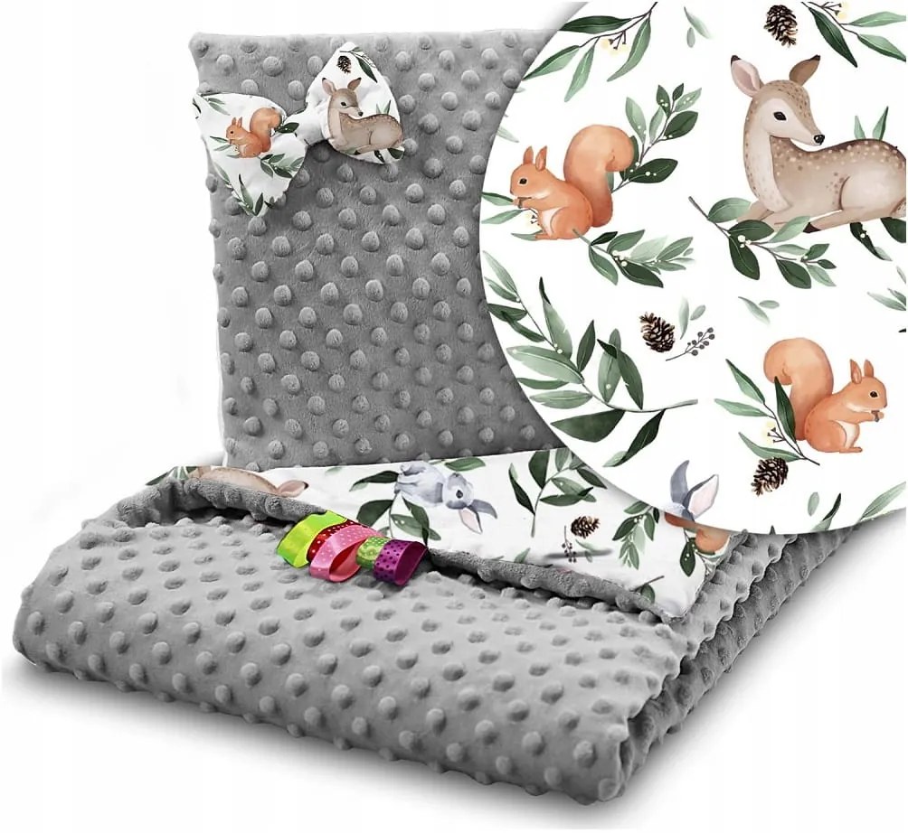 BABAKOCSI TAKARÓ PÁRNÁVAL BAMBI 75X100 CM