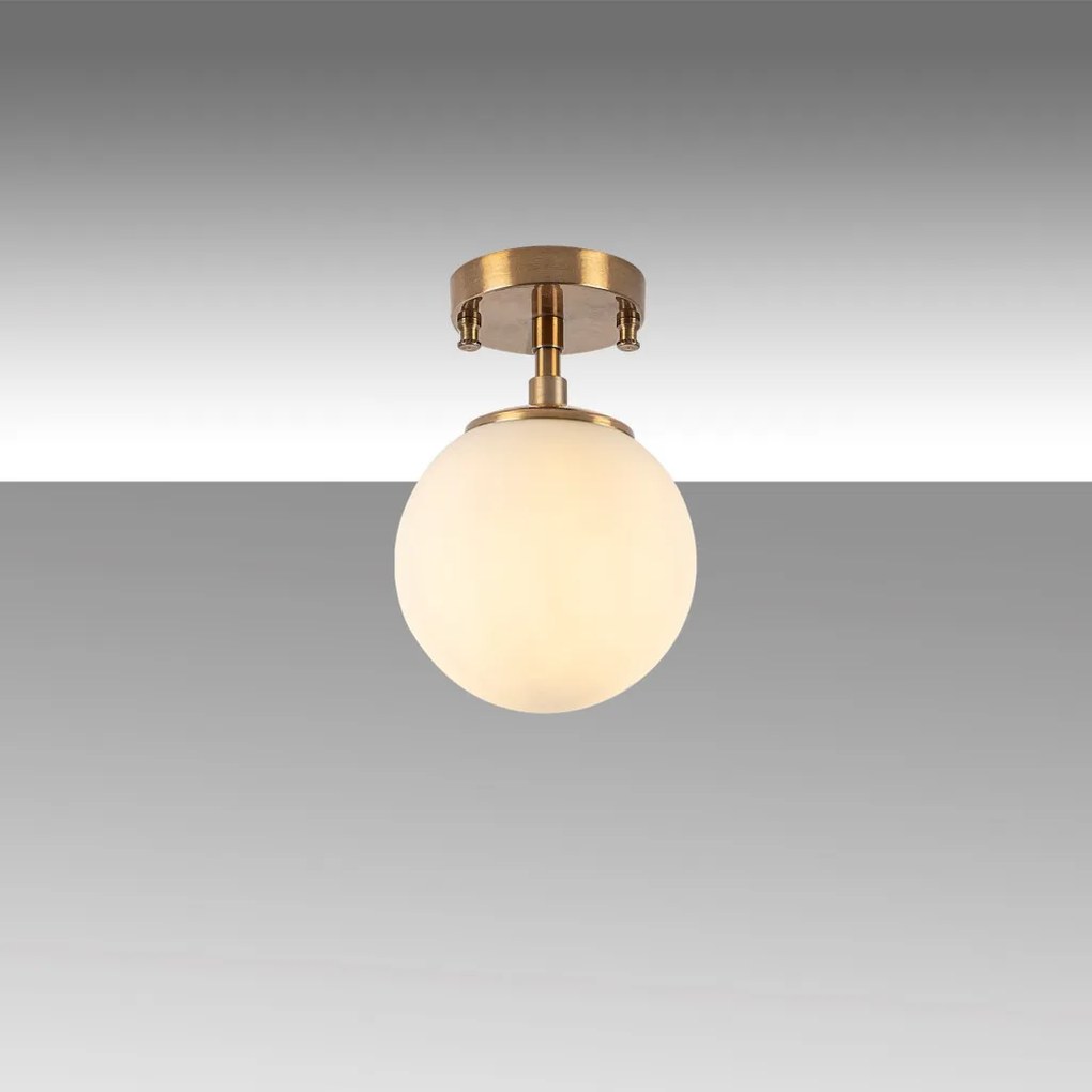 Atmaca 10220 vintage fém-üveg függőlámpa, Ø15 cm