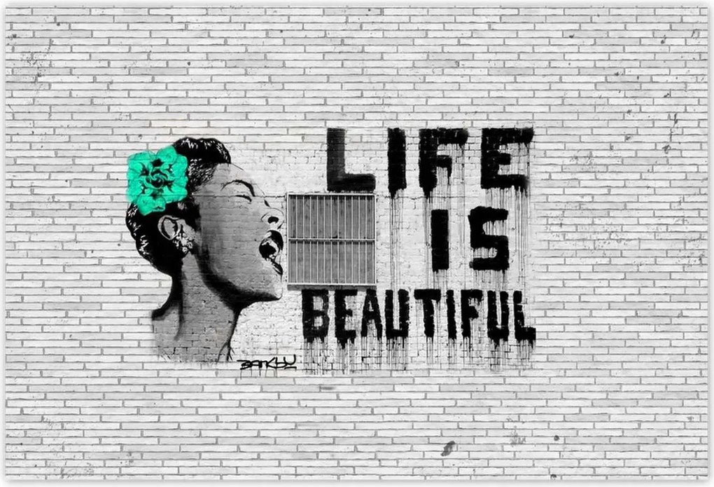 Poszterek 155x105 Banksy Life is beautiful