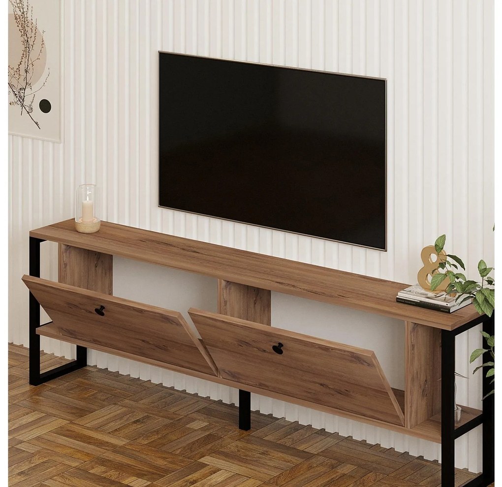 TV asztal/szekrény Satadu 2 (atlanti fenyő) . Akció -24%. 1095191