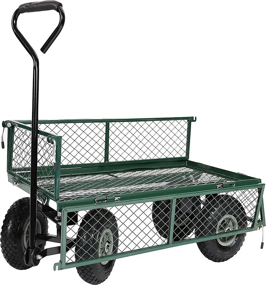 Fém kerti kézikocsi, 300 kg teherbírással
