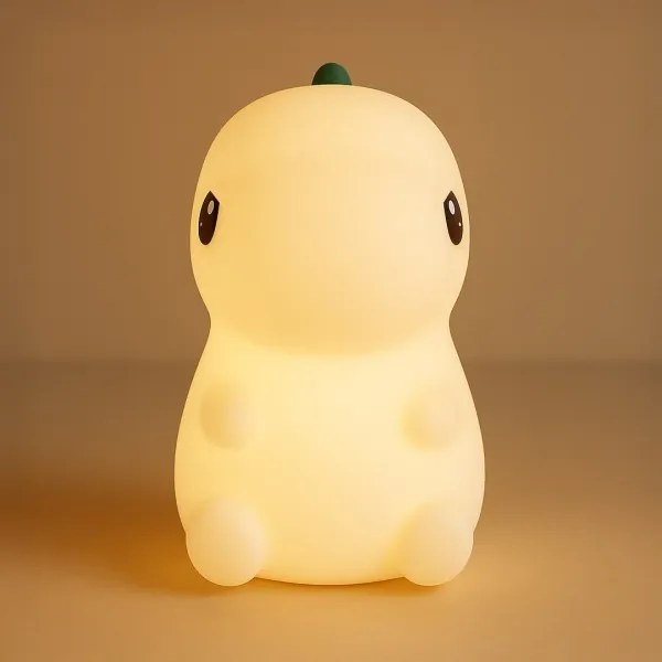 LED RGBW, dimmelhető, újratölthető gyerek éjszakai lámpa DINO LED/1W/5V 1200 mAh