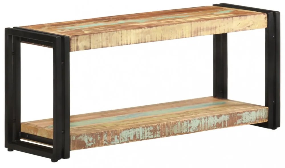 tömör újrahasznosított fa TV-szekrény 90 x 30 x 40 cm