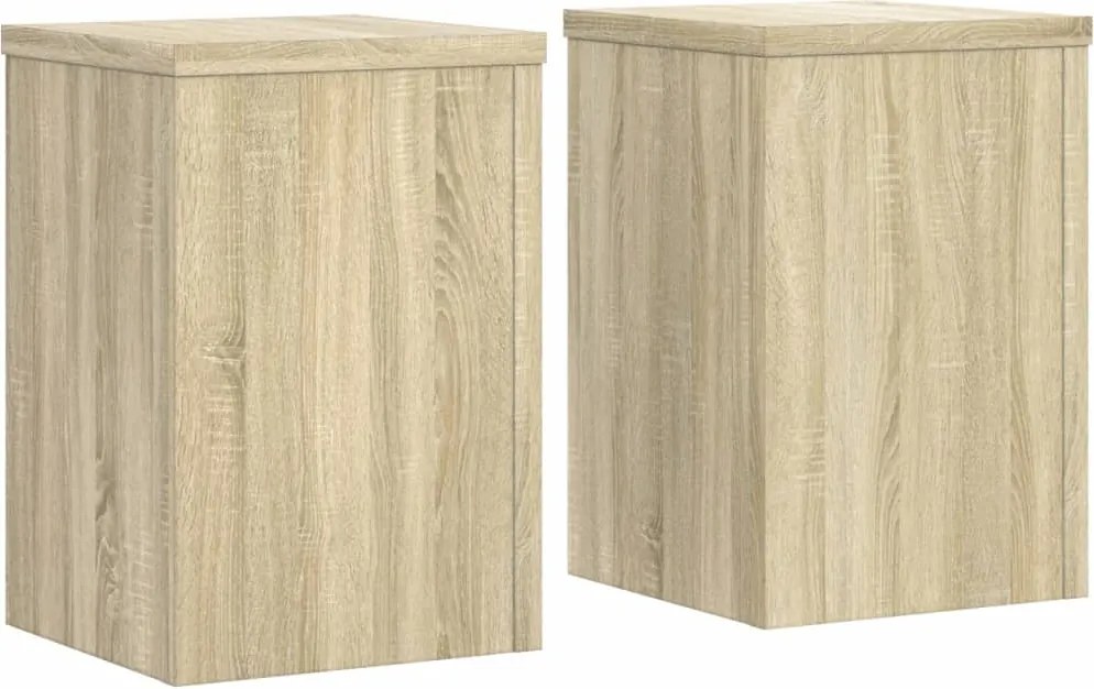 vidaXL 2 db sonoma tölgy szerelt fa növénytartó állvány 20 x 20 x 30cm