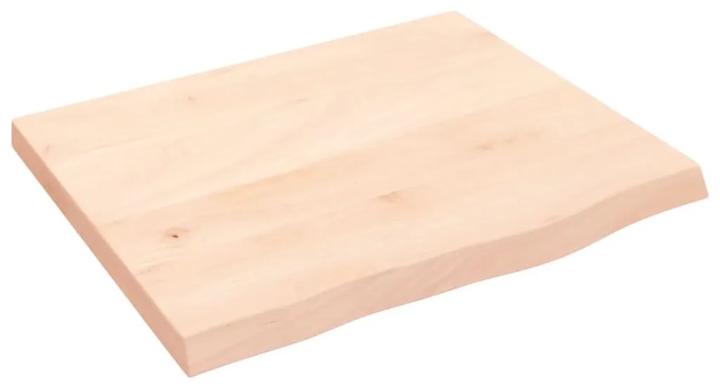 kezeletlen tömör tölgyfa fali polc 60x50x(2-4) cm