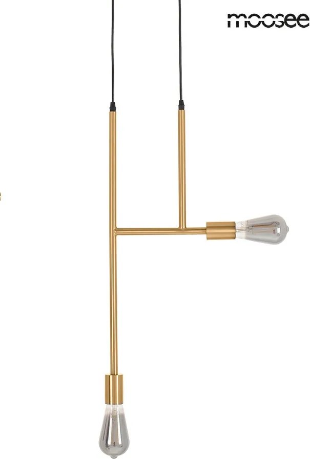 KING HOME MSE010100395 RIVA Többágú Függesztett Lámpa Füstös, Arany E27 IP20