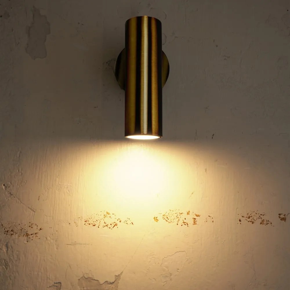Milan bronzszínű falilámpa, magasság 17 cm - SULION