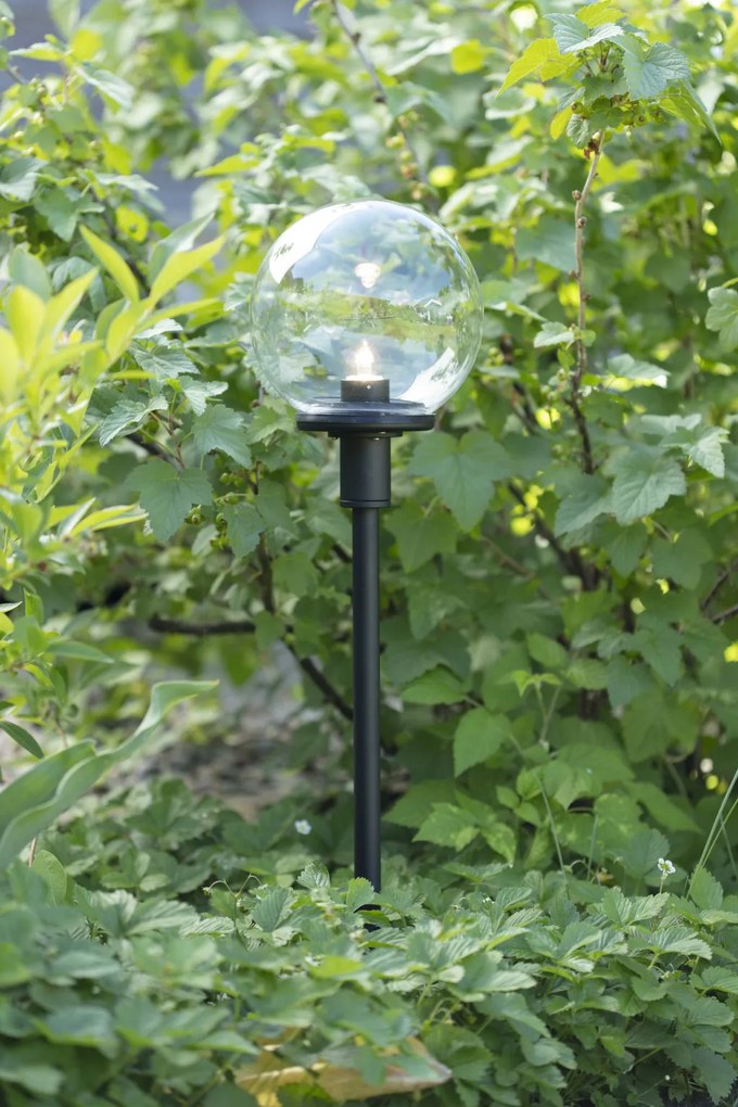 MARKSLÖJD 107283 GARDEN24 Modern Kültéri Állólámpa Fekete, Átlátszó LED IP44