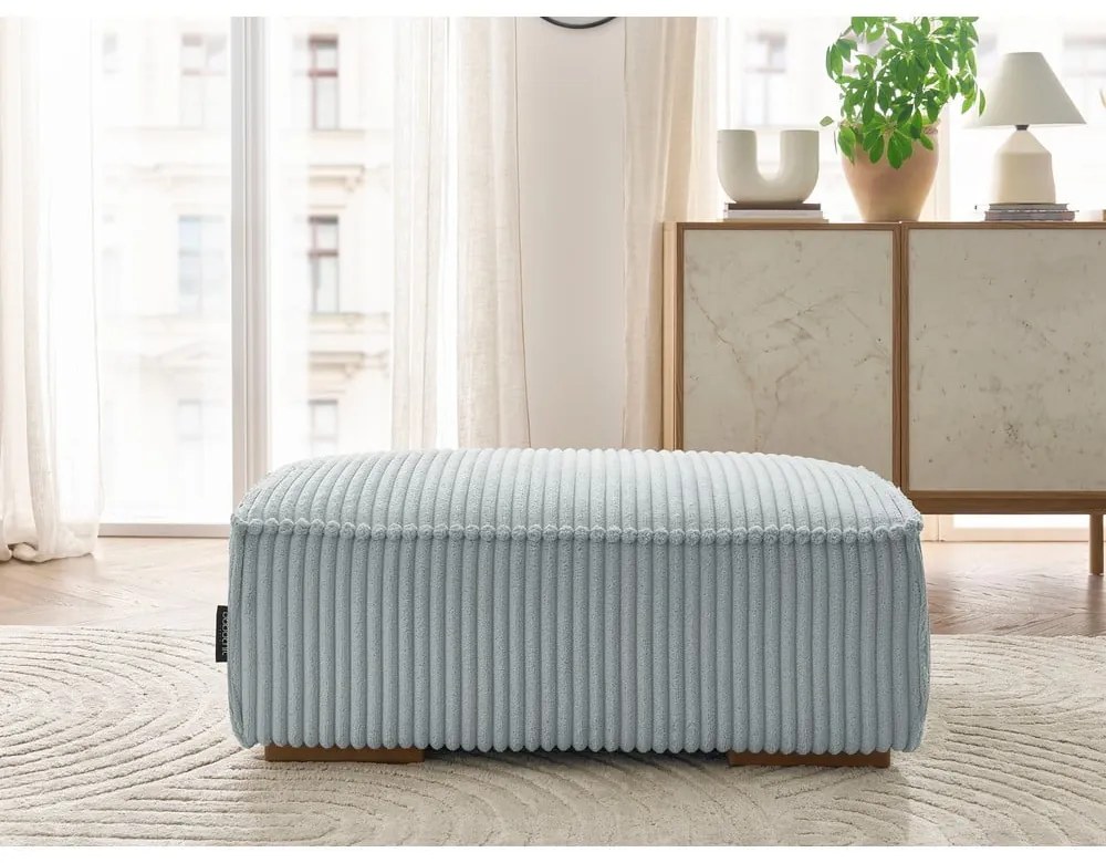 Világosszürke kordbársony lábtartó Chelsea – Bobochic Paris