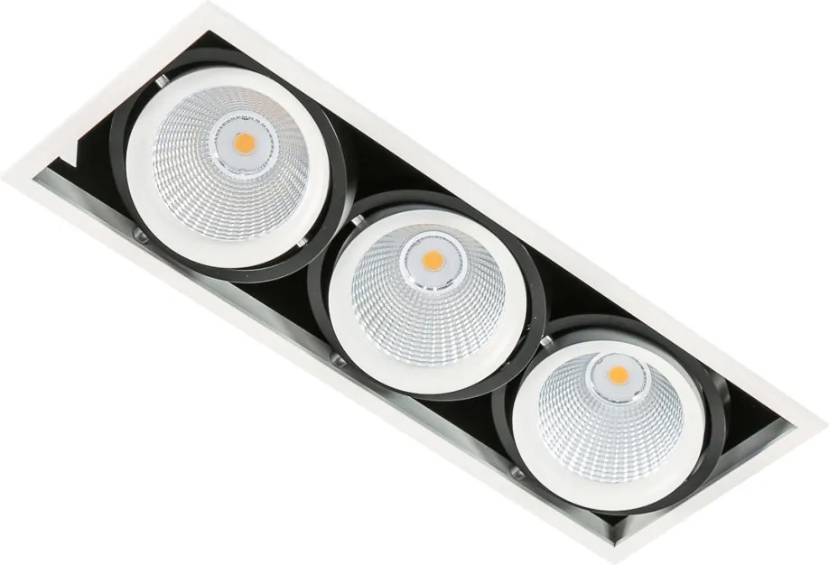 Italux VERTICO GL7108-3/3X18W 3000K WH+BL Beépíthető spotlámpa 3x18W/LED 4200LM IP20