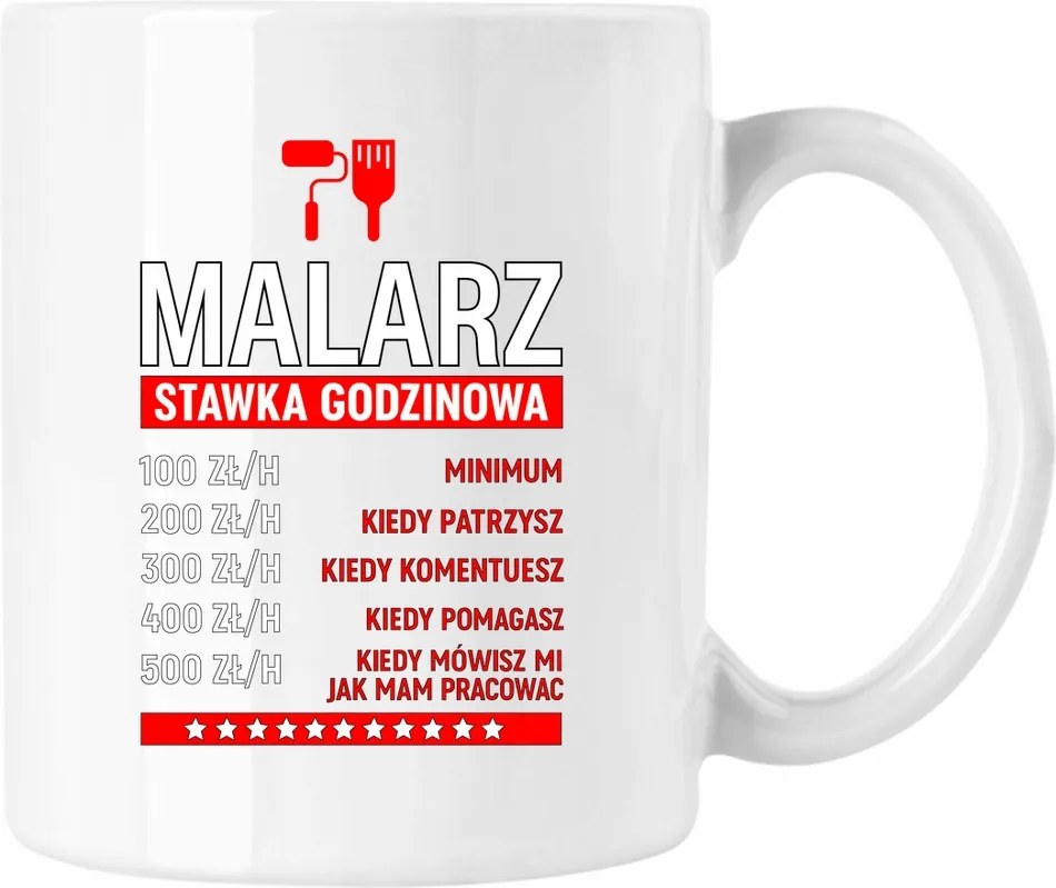 Bögre Festő vicc felújítás Fehér 330ml