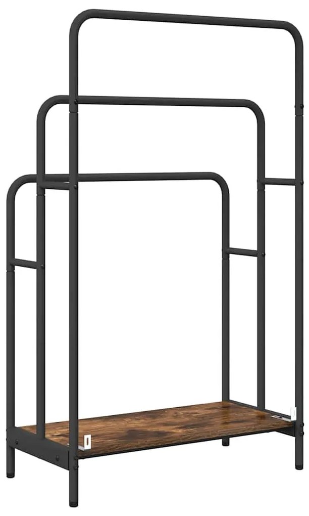 Ruhaszárító polcokkal Füstölt tölgy 60 x 30 x 100.5 cm Faanyag