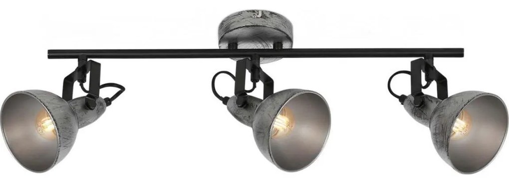 Briloner 2049-034 - Spotlámpa RETRO 3xE14/40W/230V szürke