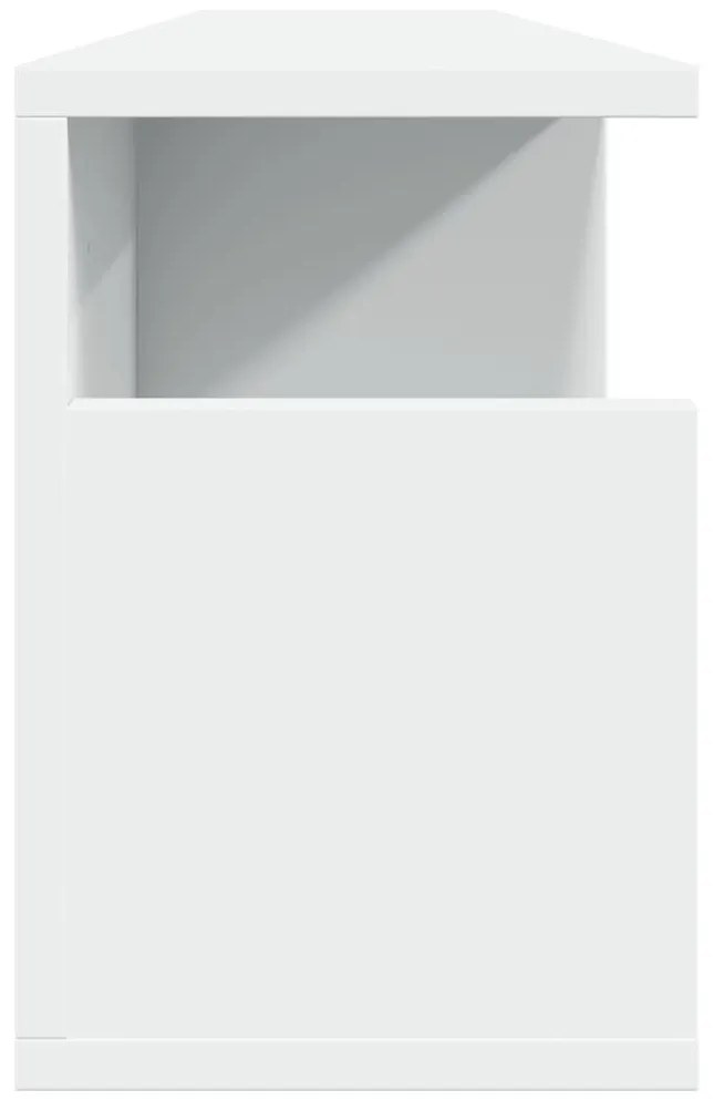 fehér szerelt fa faliszekrény 100 x 20 x 30 cm