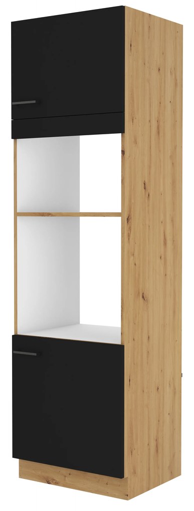 Élelmiszer szekrény sütőhöz Miraluna (artisan tölgy + matt fekete). 1062363