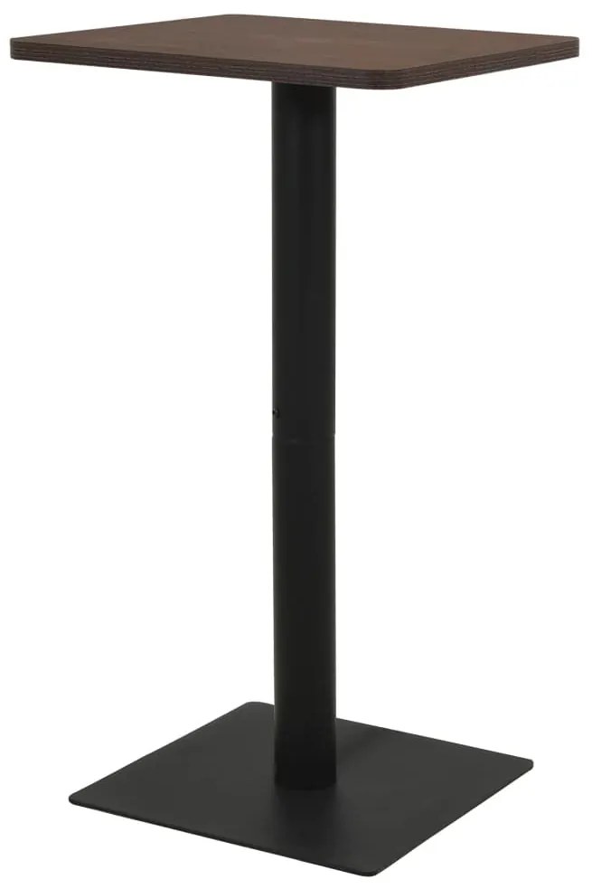 sötétbarna bisztróasztal 50 x 50 x 107 cm