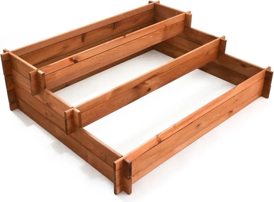 ROJAPLAST Exkluzív lépcsőzetes fa virágcserép