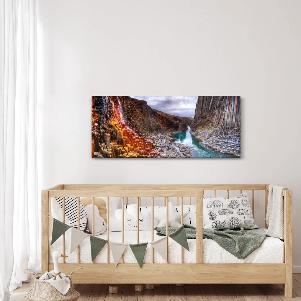 Kép - Studlagil kanyon (120x50 cm)