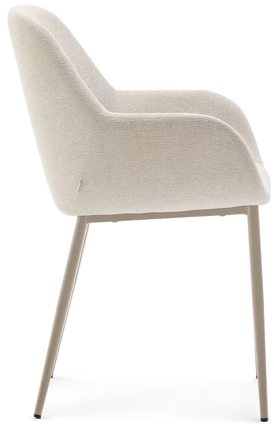 Krémszínű étkezőszék Konna – Kave Home