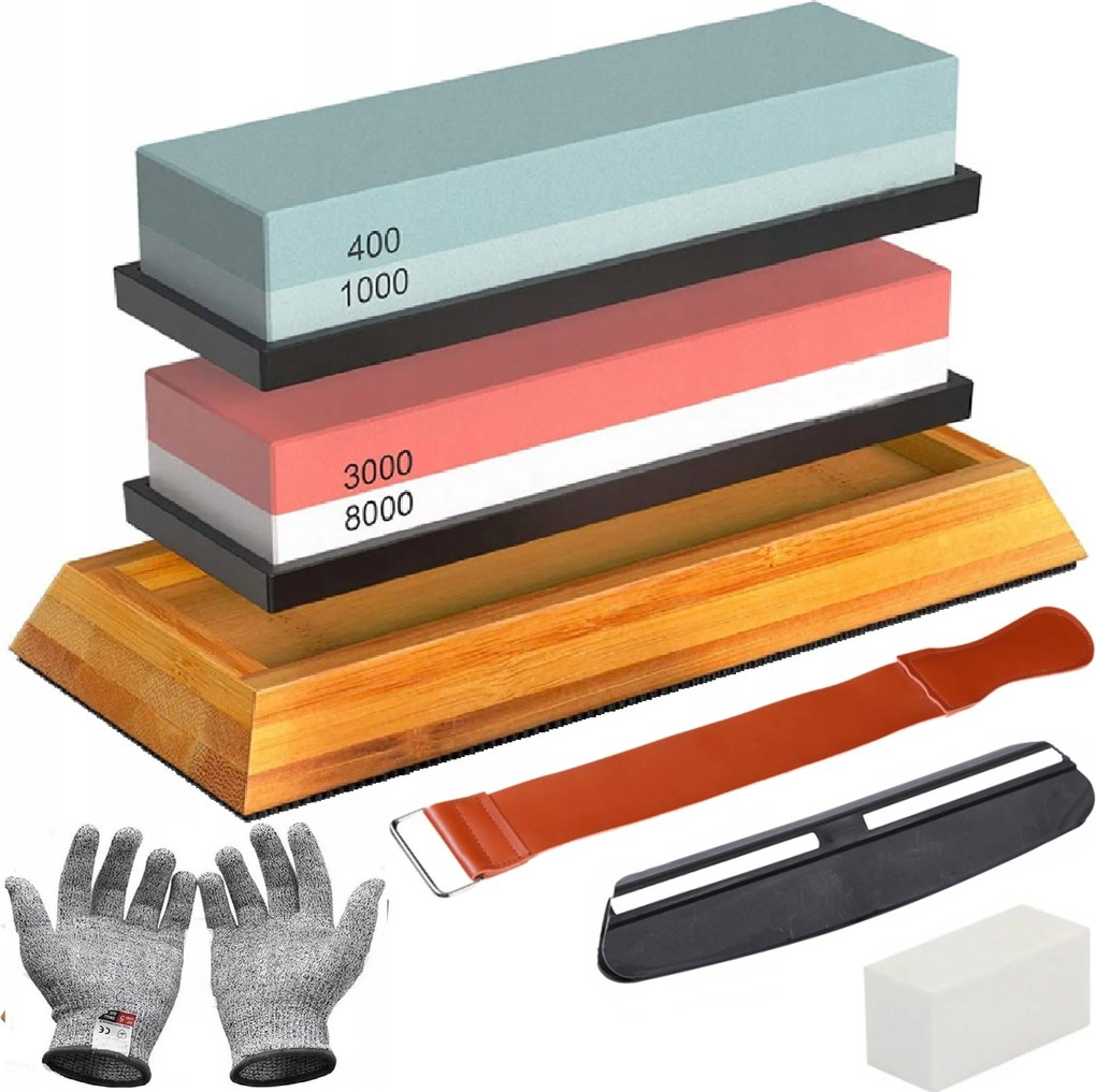 Nagy Vízkő Késélező Készlet 400/1000 3000/8000 kiegészítők