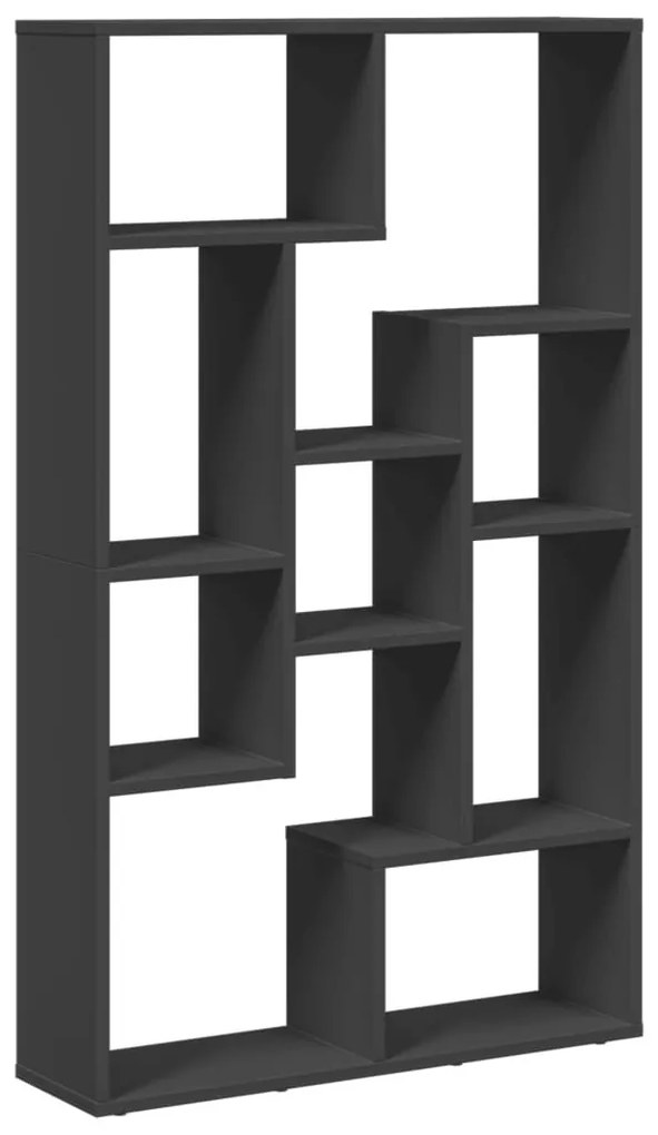 fekete szerelt fa könyvszekrény 72 x 20 x 120 cm