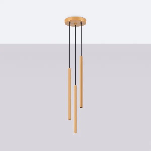 Sollux SL.1342 - Csillár zsinóron ARCHE 3xG9/8W/230V arany