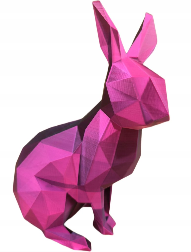 Nyuszi Geometrikus Húsvéti Nád Nyuszi Figura Rendelésre 13CM