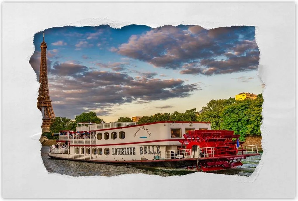 Poszterek 60x40 Eiffel-torony Paris France