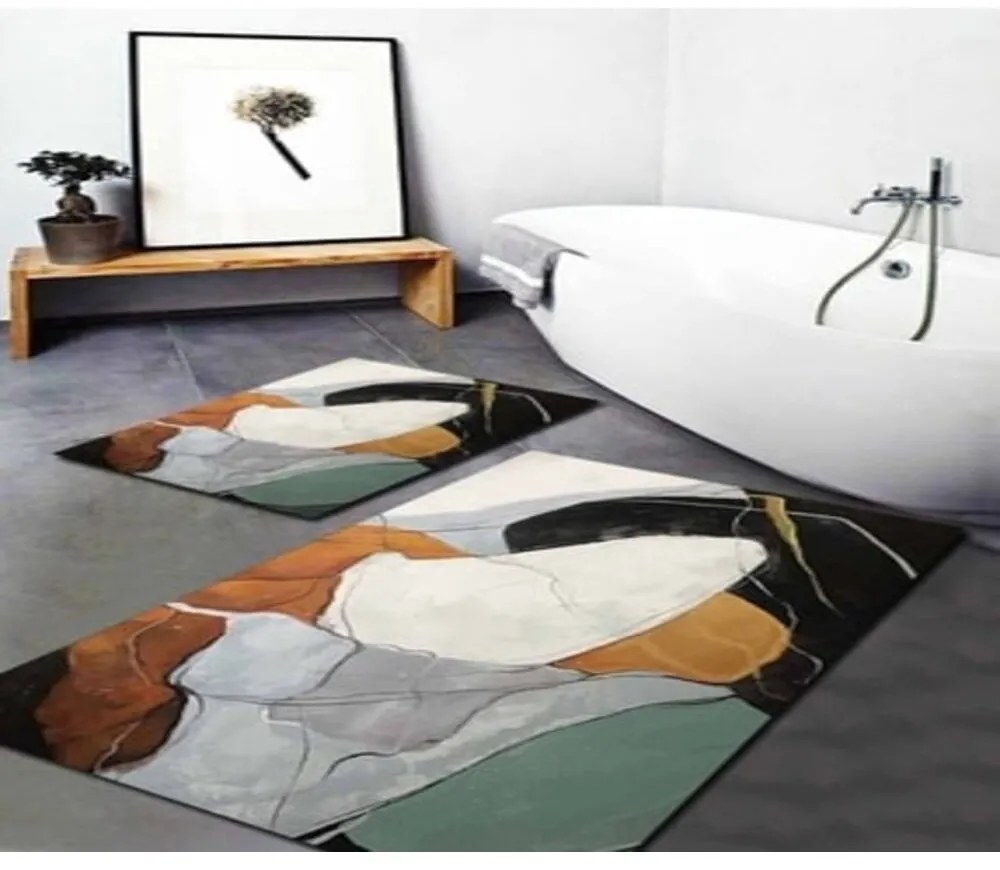 Fürdőszobai kilépő szett 2 db-os 60x100 cm Post Modern Art – Mila Home