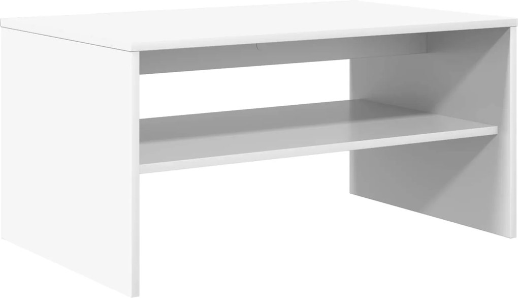 vidaXL Dohányzóasztal Fehér 80 x 50 x 40 cm Faanyag