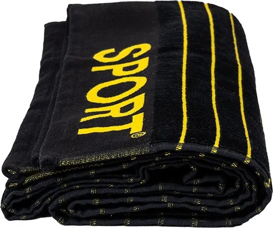 SPORT Strandtörölköző fekete 165x90cm