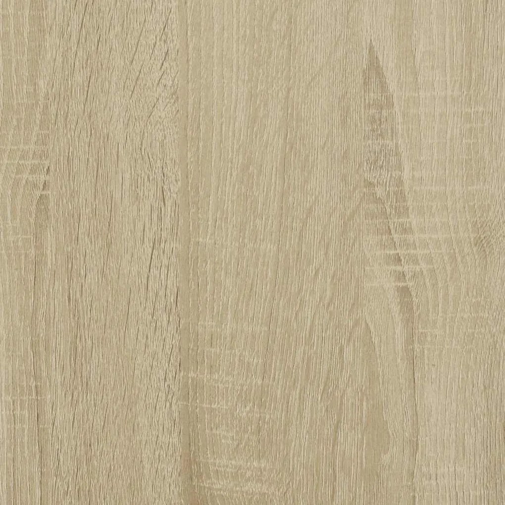 cipőpad Sonoma tölgy 60x40x53,5 cm Gépelt fa és fém