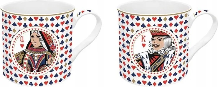 Porcelán Bögrék Casino Royale Király Királynő Kier Bögre szett x 2 db