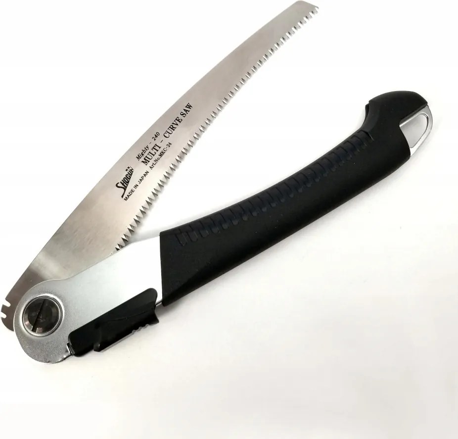 Japán összecsukható ívelt ágfűrész erdőbe és kertbe 240mm Shogun