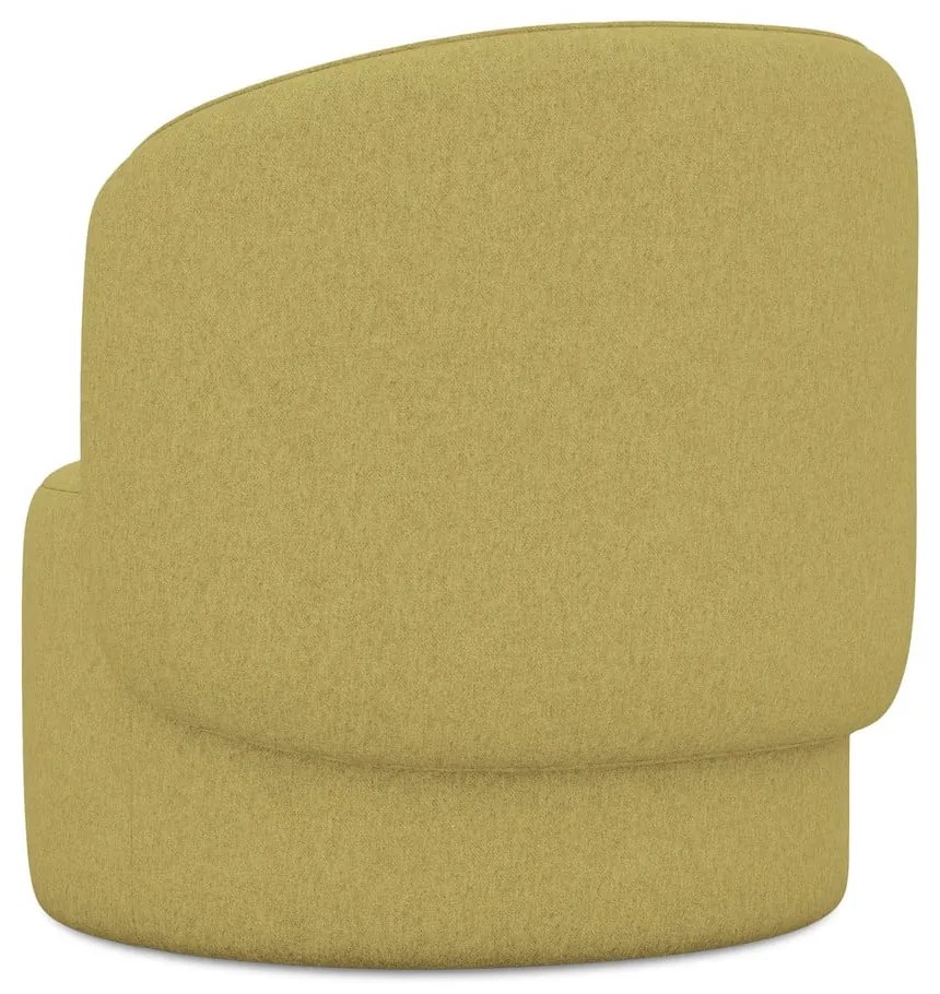 Mustársárga fotel Ipo – Makamii