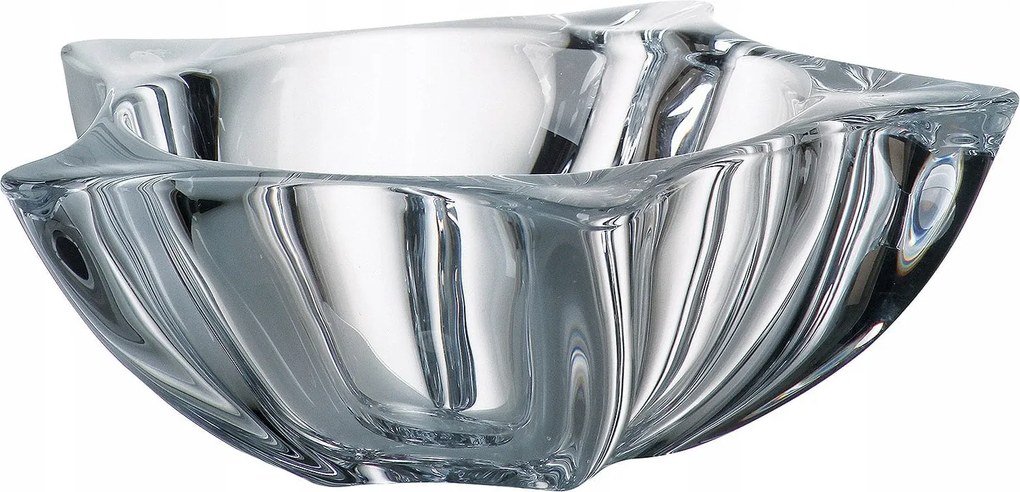 Bohemia Yoko Misa, üveg tál 30,5 cm kristály ajándék elegáns stílusos