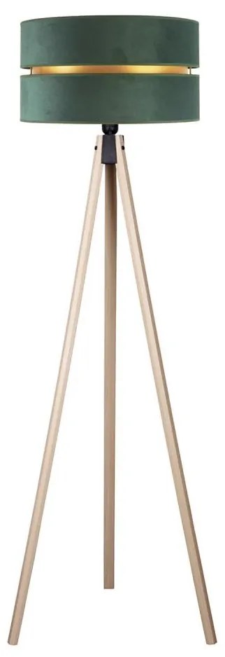 Duolla - Állólámpa DUO 1xE27/60W/230V átm. 44 cm zöld/bézs