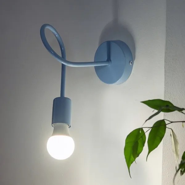 OXFORD fali lámpatest 1xE27/15W/230V kék