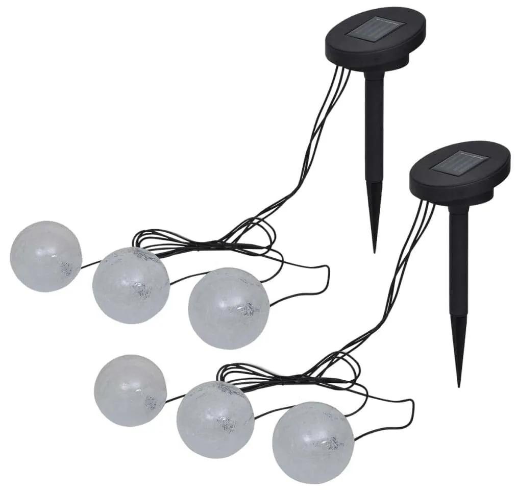 vidaXL 6 darab LED úszólámpa tavakhoz és medencékhez