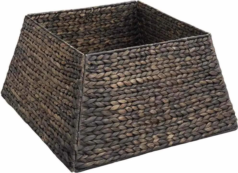 vidaXL Karácsonyfakollekció Fekete 50 x 50 x 25 cm Vízi jácint