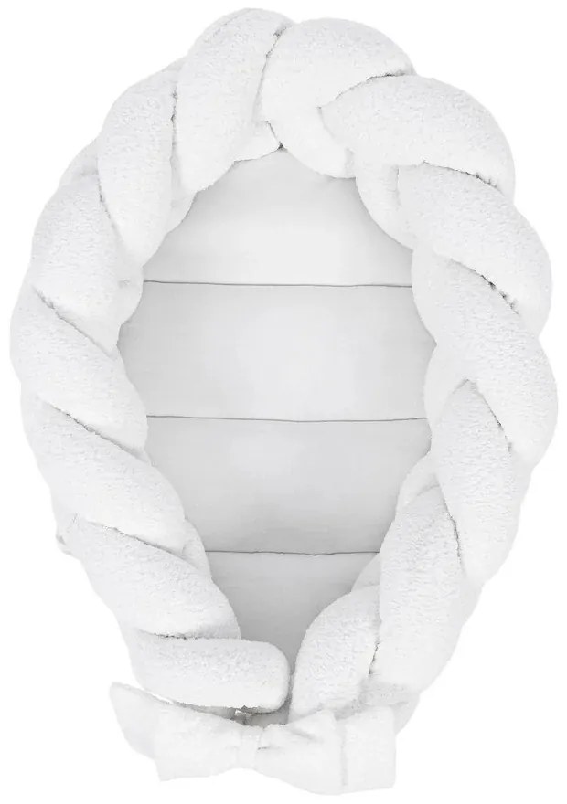 Fehér babafészek 47x70 cm – Meowbaby