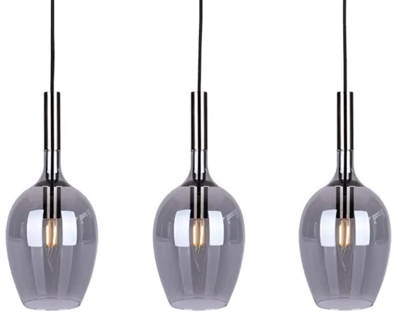 Csillár zsinóron LUGANO 3xE14/40W/230V szürke