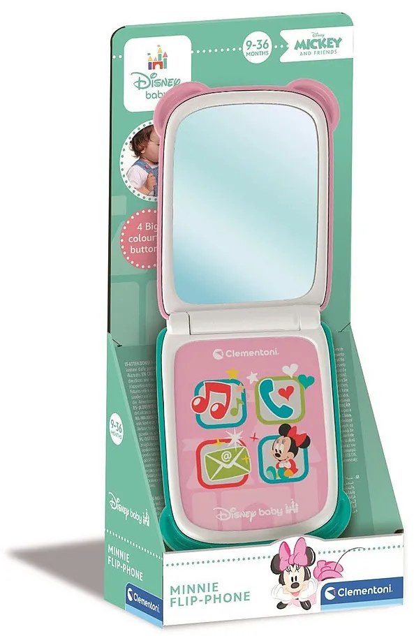 Disney Minnie Mirror interaktív összecsukható okostelefon Clementoni