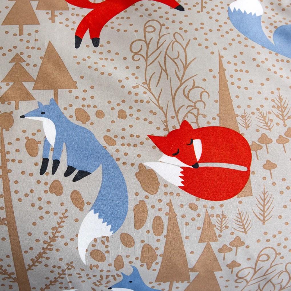 RED FOX barna mikroszálas ágyneműhuzat Ágyneműhuzat mérete: 70 x 90 cm | 140 x 200 cm