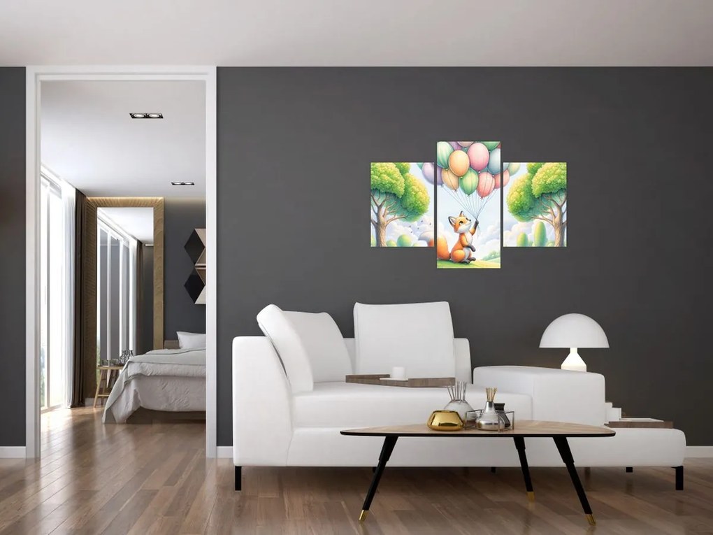 Kép – Boldog róka (90x60 cm)
