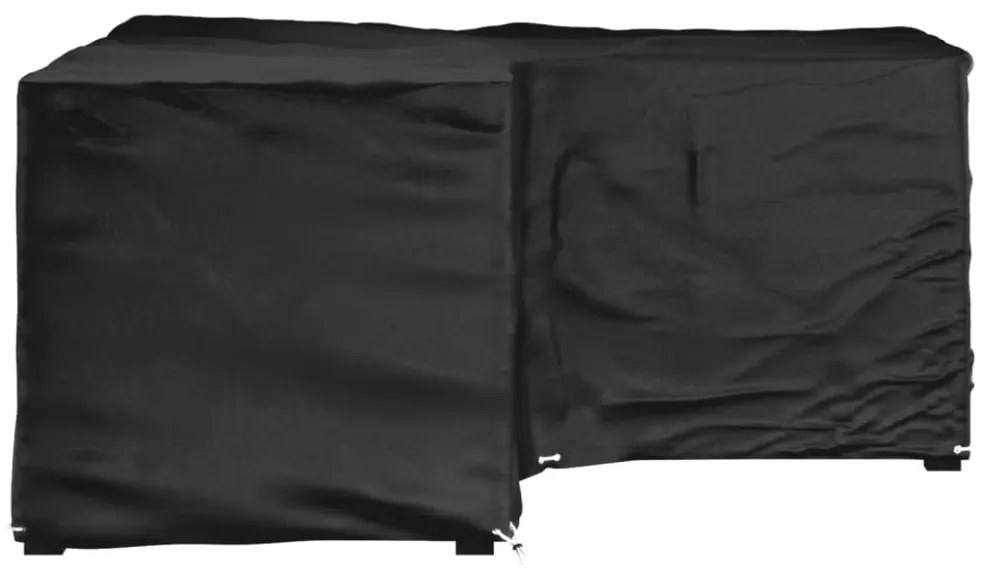 L-alakú kerti bútorhuzat 16 fűzőlyukkal 215 x 215 x 90 cm