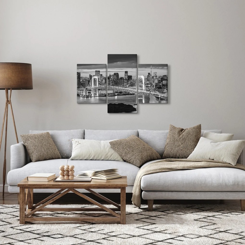 Kép - Fekete-fehér nagyváros (90x60 cm)
