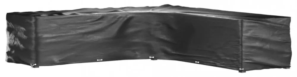 2 db L-alakú kerti bútorhuzat 20 fűzőlyukkal 300x300x70 cm