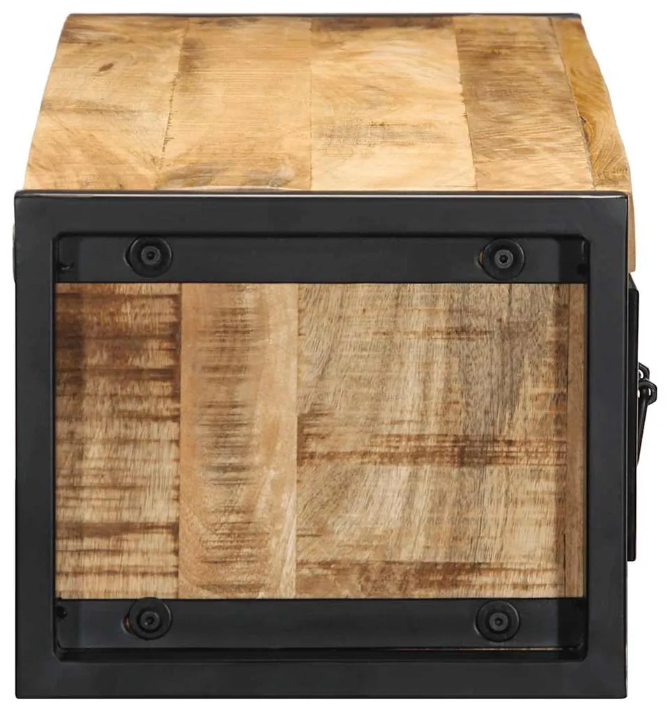 TV szekrény 100x30x25 cm tömör durva fa Mango